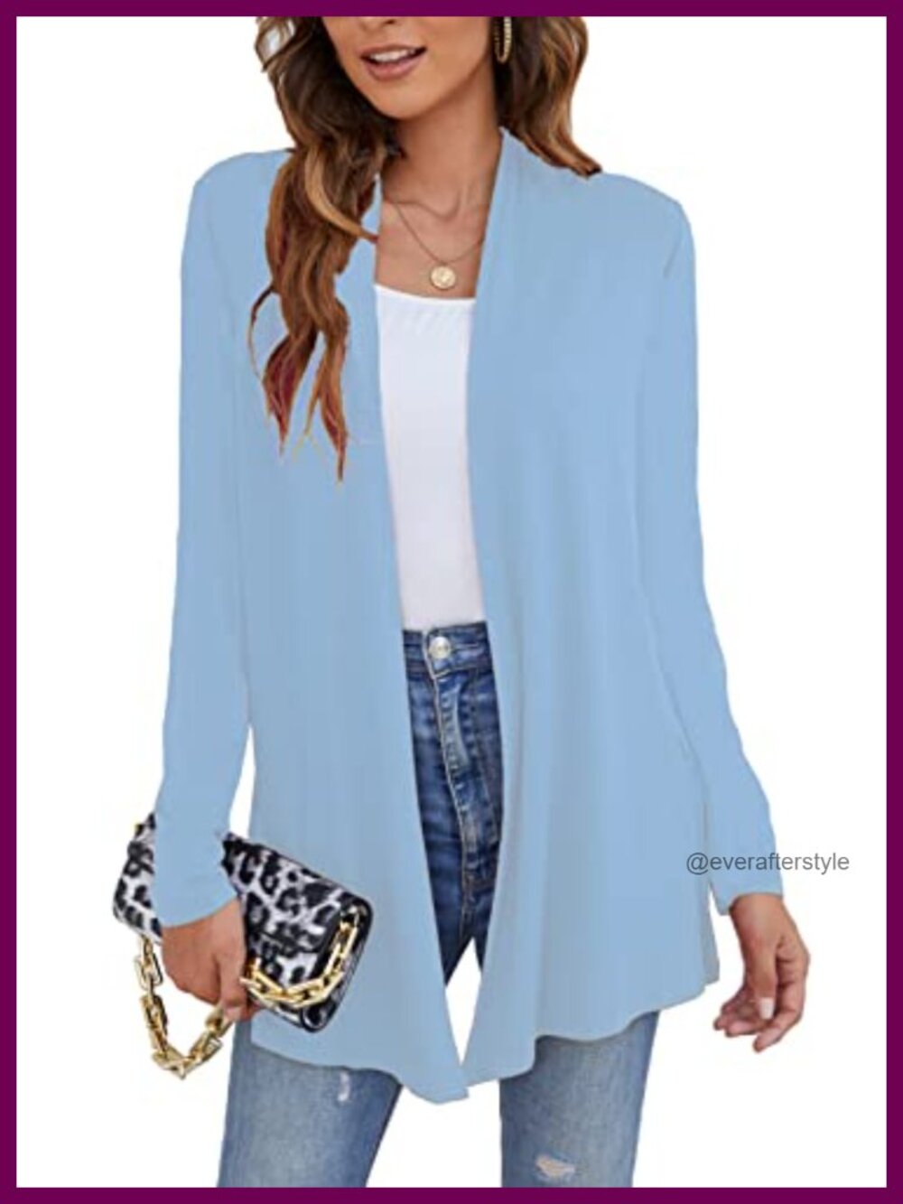 Women's Lightweight Open Front Long Sleeve Soft Drape Cardigan